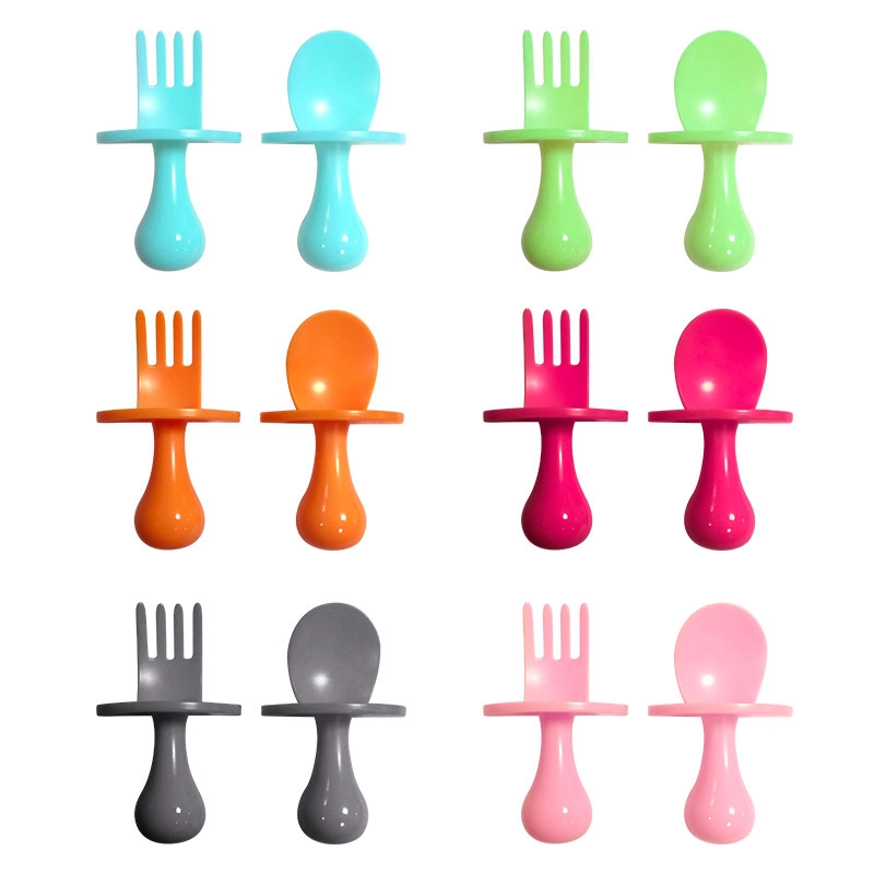 Cubiertos para autoalimentación de bebé